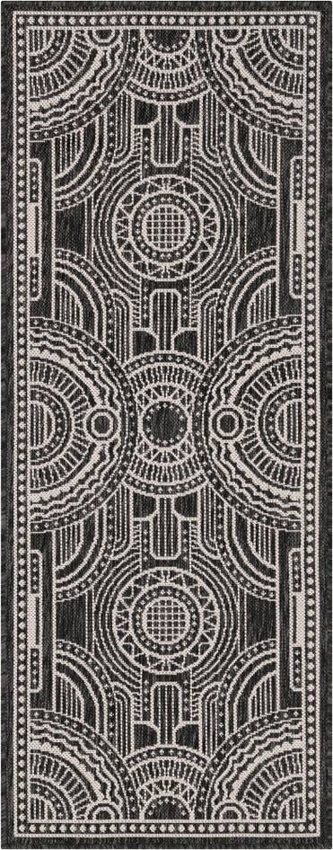 Detail image of 2' x 5' 3 Easy-Clean Traditional Indoor / Outdoor Runner Rug