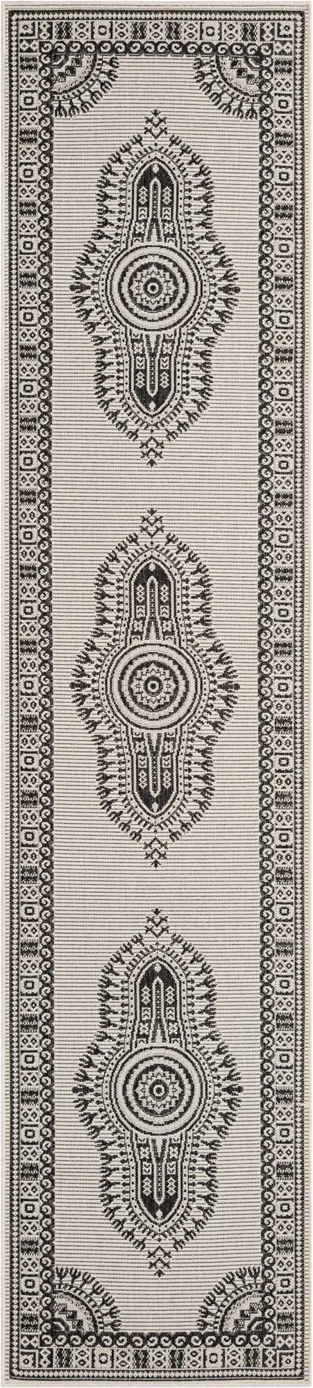 2' 7 x 12' Easy-Clean Traditional Indoor / Outdoor Runner Rug