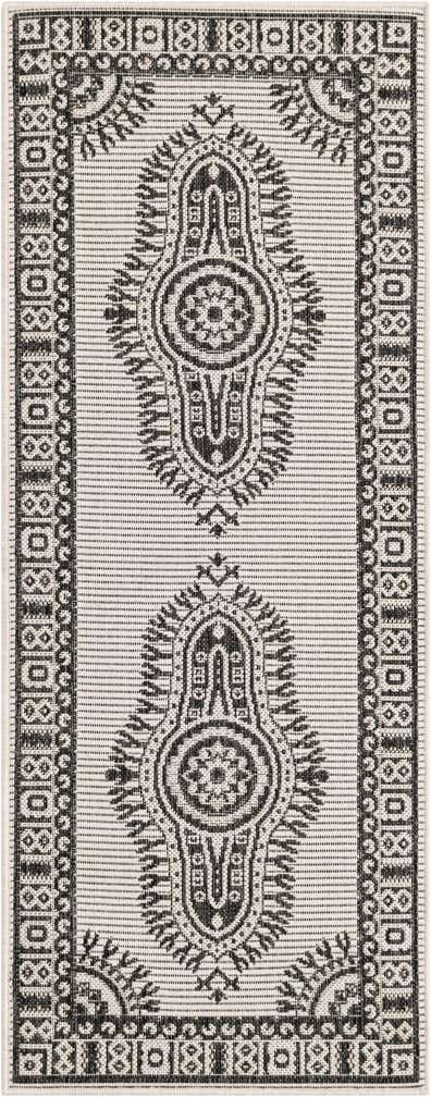 2' x 5' 3 Easy-Clean Traditional Indoor / Outdoor Runner Rug