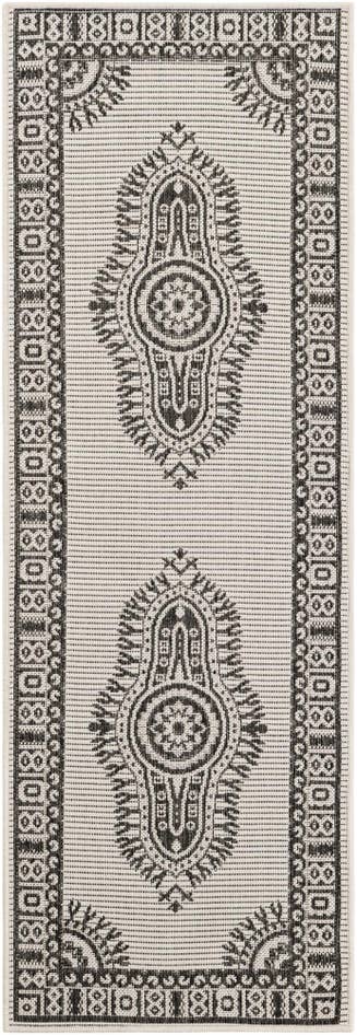Detail image of 2' x 6' Easy-Clean Traditional Indoor / Outdoor Runner Rug
