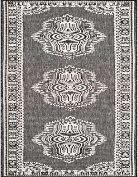 2' 7 x 12' Easy-Clean Traditional Indoor / Outdoor Runner Rug