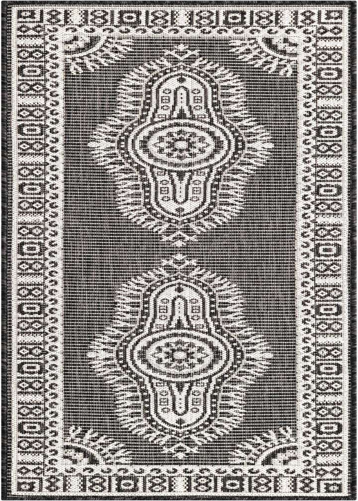 2' x 5' 3 Easy-Clean Traditional Indoor / Outdoor Runner Rug