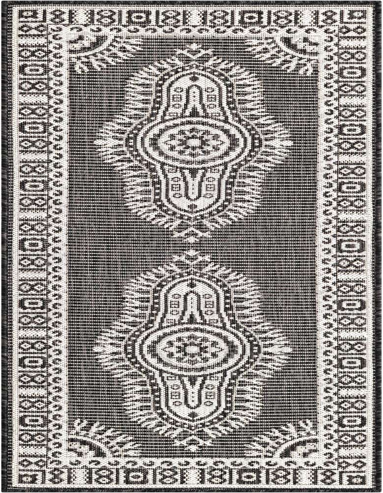 2' x 5' 3 Easy-Clean Traditional Indoor / Outdoor Runner Rug