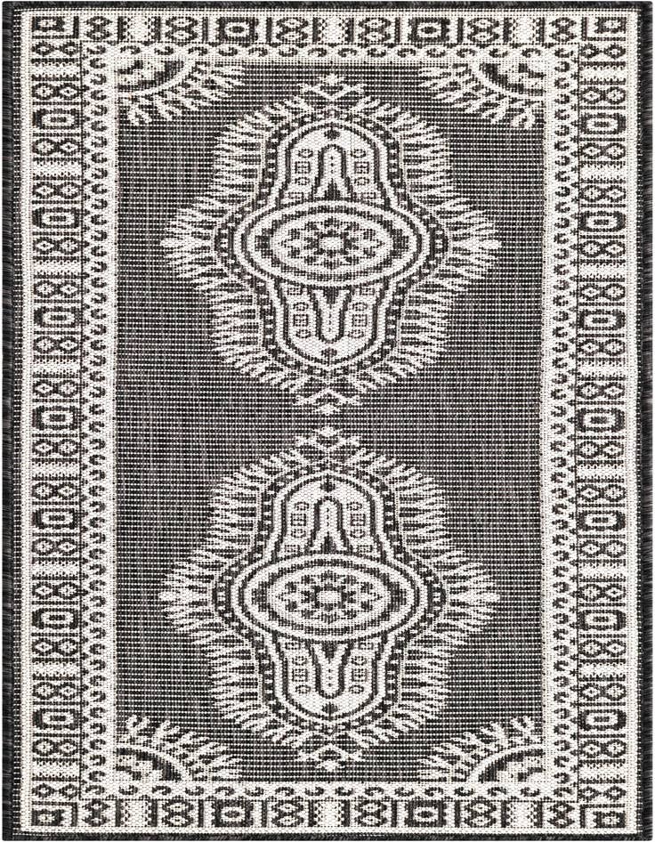 Detail image of 2' x 5' 3 Easy-Clean Traditional Indoor / Outdoor Runner Rug