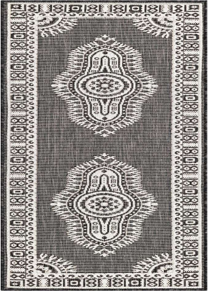 2' x 6' Easy-Clean Traditional Indoor / Outdoor Runner Rug