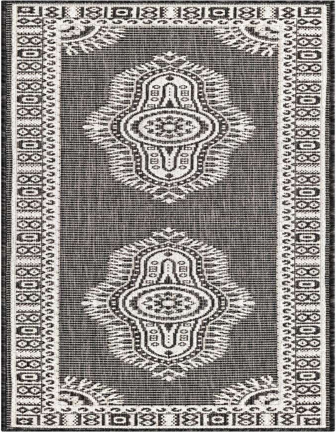 2' x 6' Easy-Clean Traditional Indoor / Outdoor Runner Rug