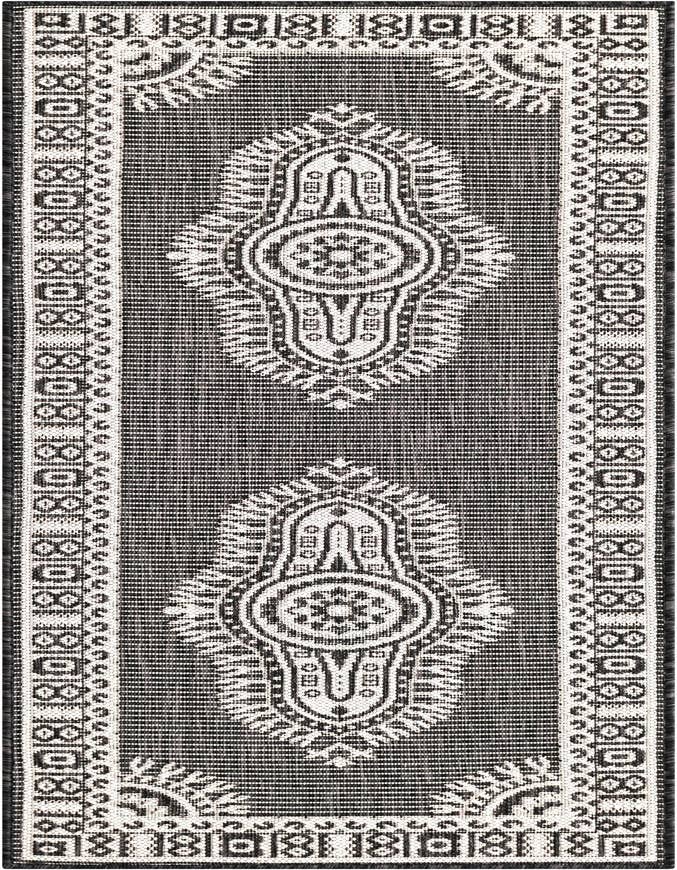Detail image of 2' x 6' Easy-Clean Traditional Indoor / Outdoor Runner Rug