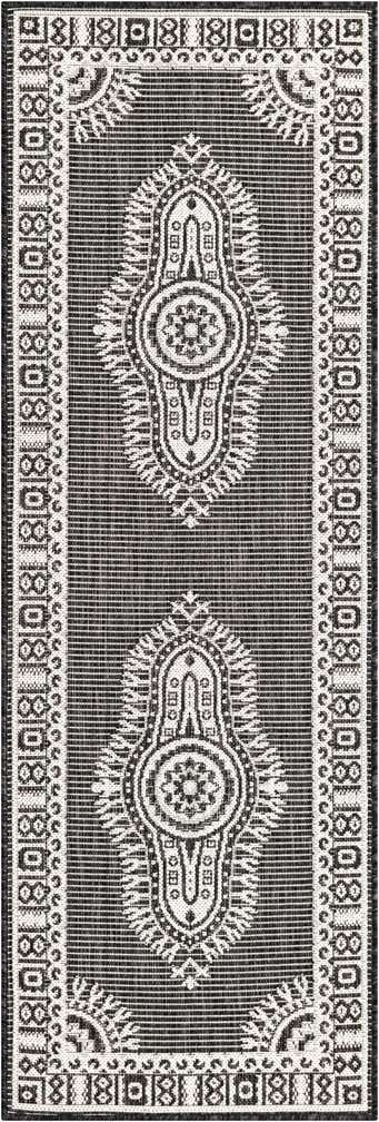 2' x 6' Easy-Clean Traditional Indoor / Outdoor Runner Rug