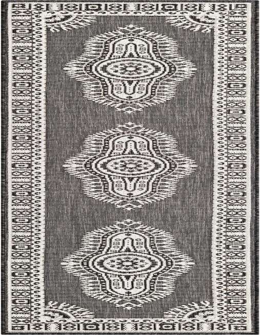 2' x 8' Easy-Clean Traditional Indoor / Outdoor Runner Rug