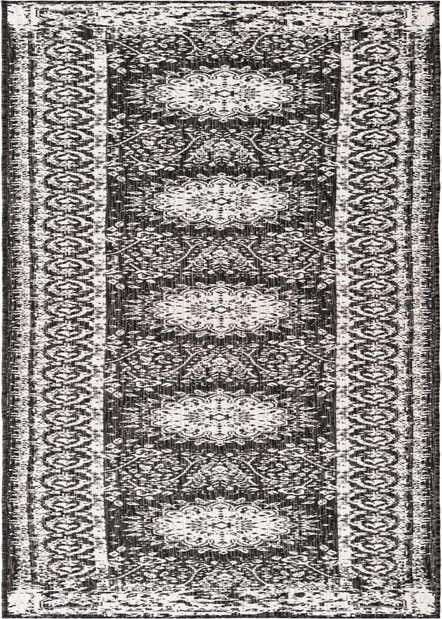 2' 7 x 12' Easy-Clean Traditional Indoor / Outdoor Runner Rug