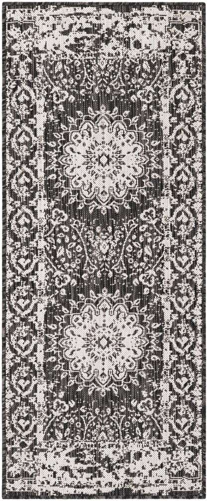 2' x 5' 3 Easy-Clean Traditional Indoor / Outdoor Runner Rug
