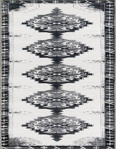Detail image of 2' 6 x 12' Washable Timeless Runner Rug