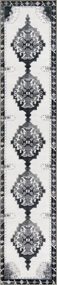 Detail image of 2' 6 x 12' Washable Timeless Runner Rug