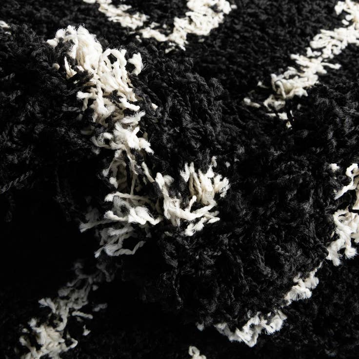 Detail image of 2' x 8' Trellis Shag Runner Rug