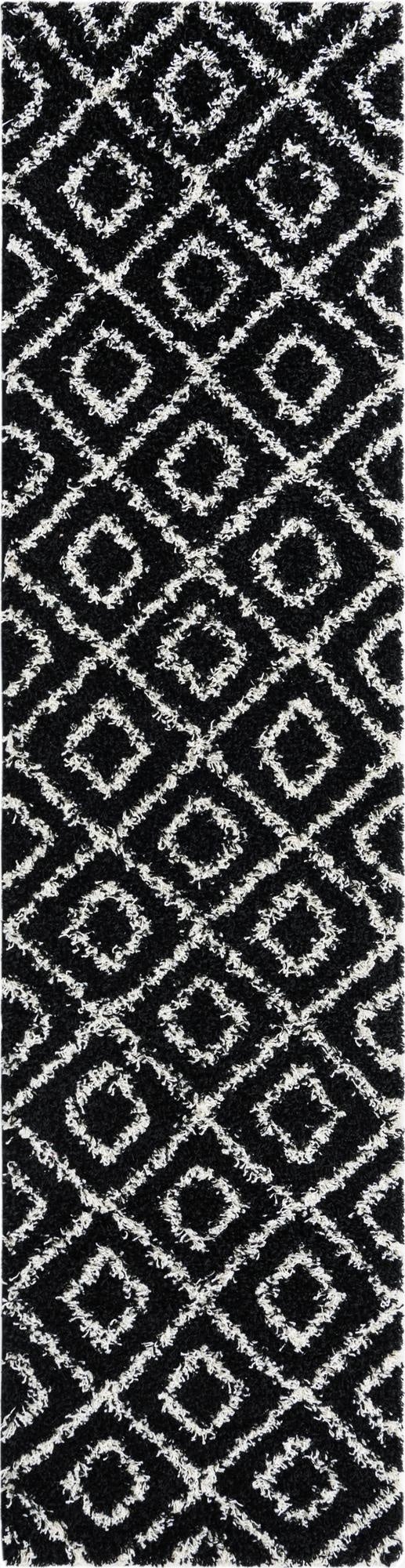 Primary image 2' 7 x 10' Trellis Shag Runner Rug