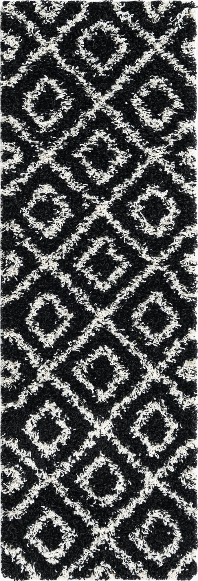 2' x 6' Trellis Shag Runner Rug