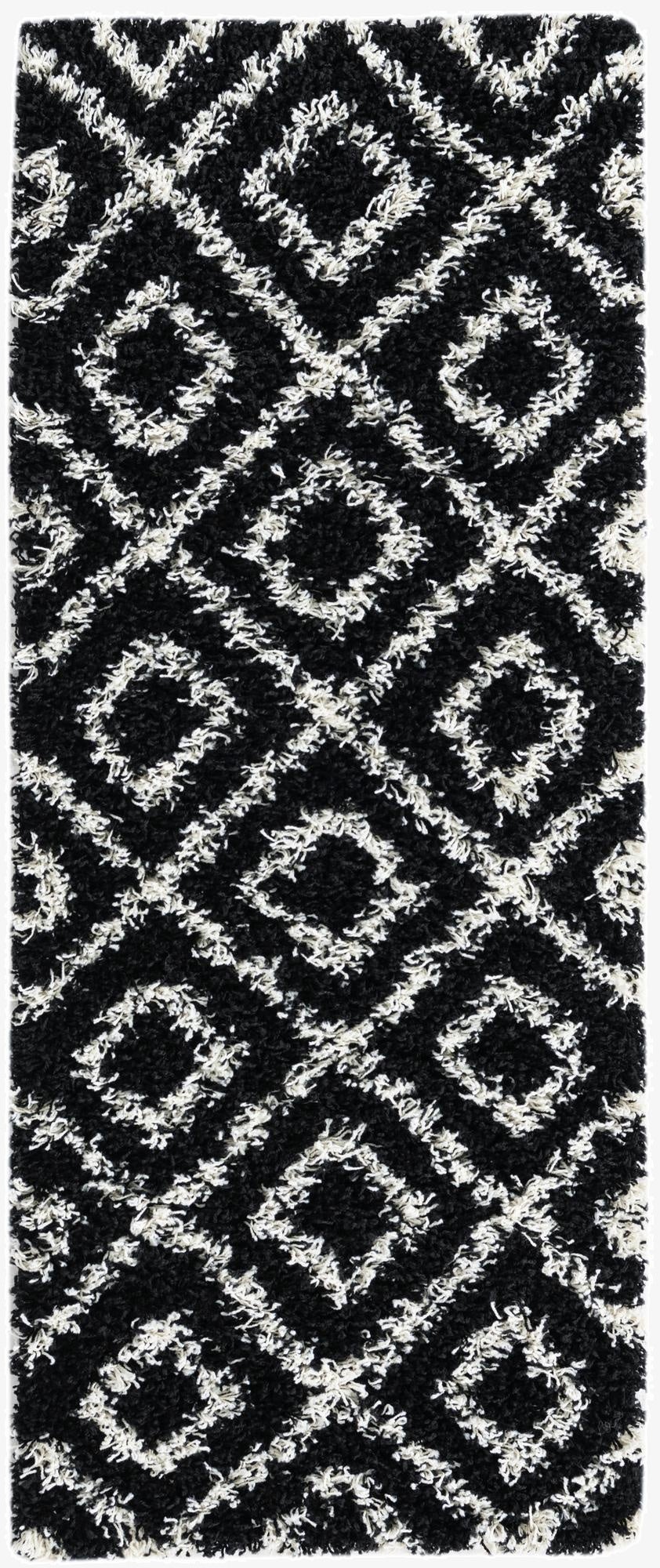 2' x 5' Trellis Shag Runner Rug