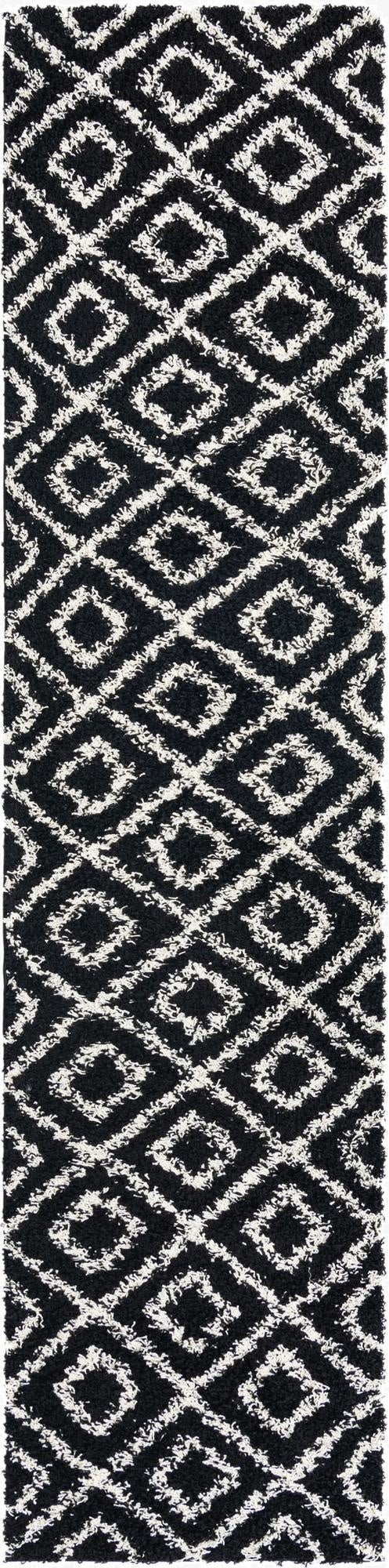 2' 7 x 12' Trellis Shag Runner Rug