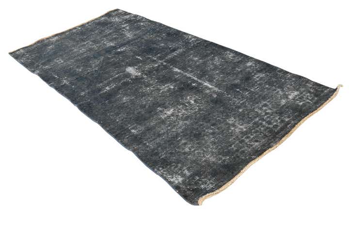 3' 9 x 7' 10 Hand Knotted Ultra Vintage Persian Wool Runner Rug