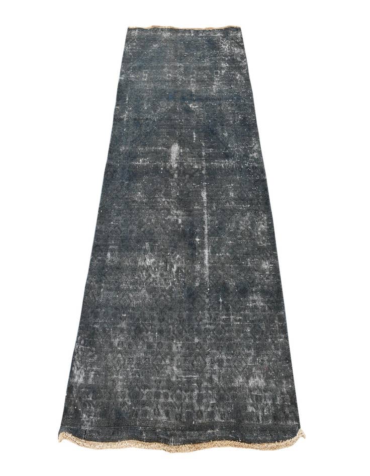 Detail image of 3' 9 x 7' 10  Hand Knotted Ultra Vintage Persian Wool Runner Rug