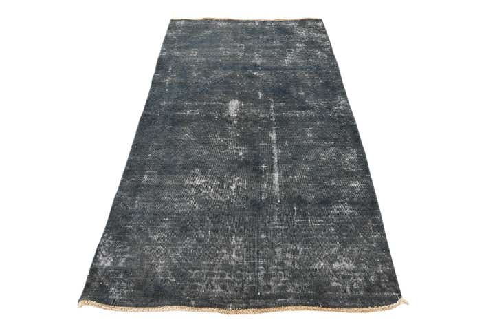 3' 9 x 7' 10 Hand Knotted Ultra Vintage Persian Wool Runner Rug