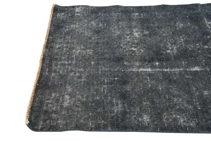 3' 9 x 7' 10 Hand Knotted Ultra Vintage Persian Wool Runner Rug