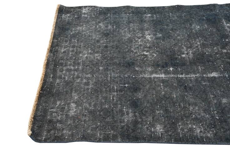 Detail image of 3' 9 x 7' 10 Hand Knotted Ultra Vintage Persian Wool Runner Rug