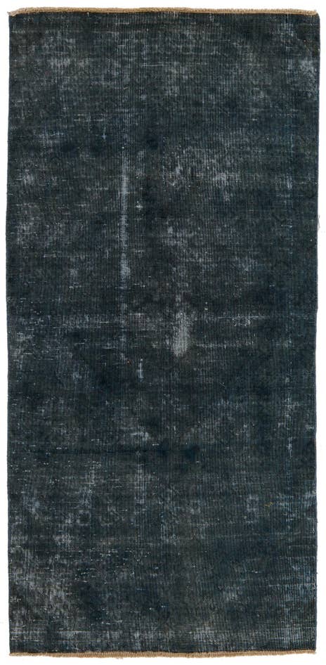 Detail image of 3' 9 x 7' 10 Hand Knotted Ultra Vintage Persian Wool Runner Rug