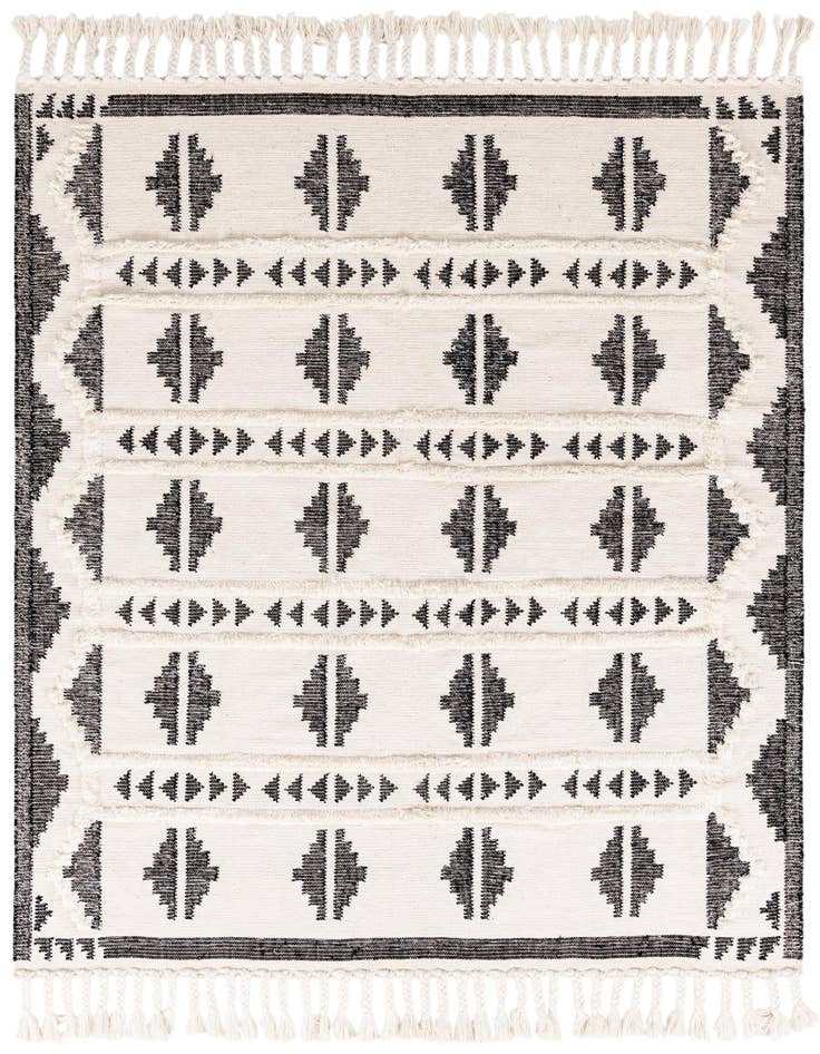 Detail image of 8' x 8' Hand Woven Arizona Wool Square Rug
