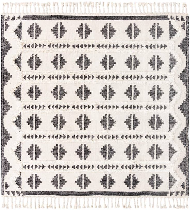 Detail image of 10' x 10' Hand Woven Arizona Wool Square Rug