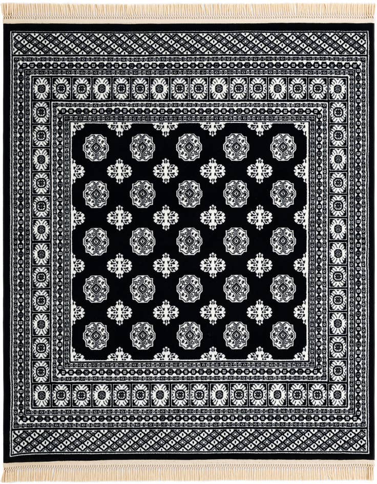 Detail image of 6' x 6' Bokhara Square Rug