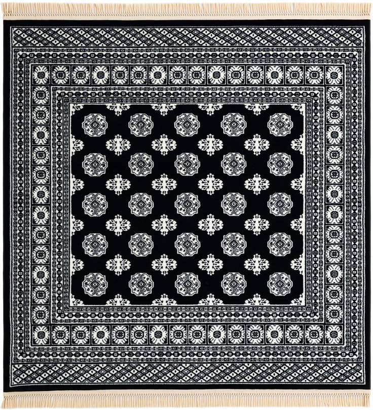 Detail image of 6' x 6' Bokhara Square Rug