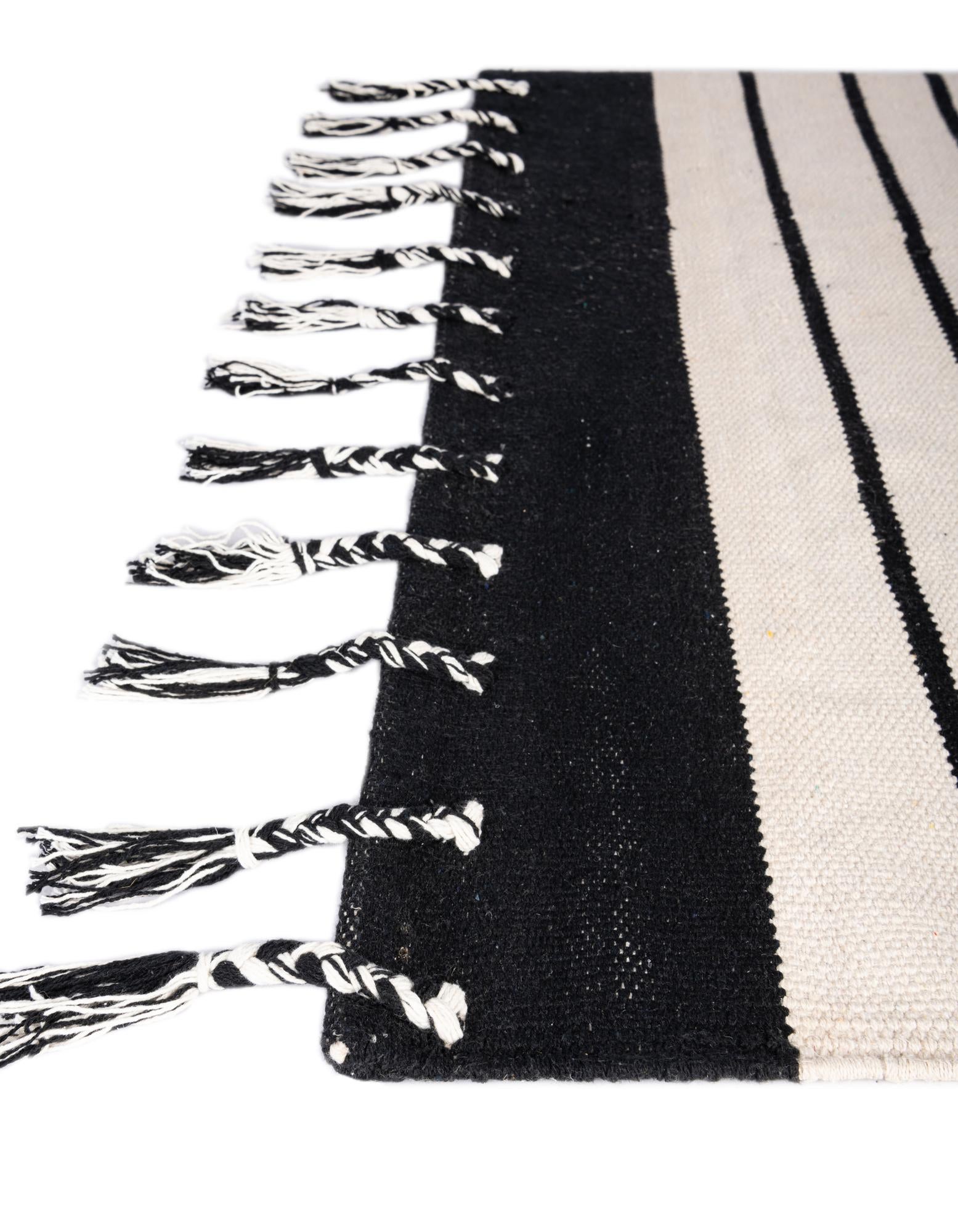 7' 1 x 7' 1 Hand Woven Chindi Cotton Square Rug