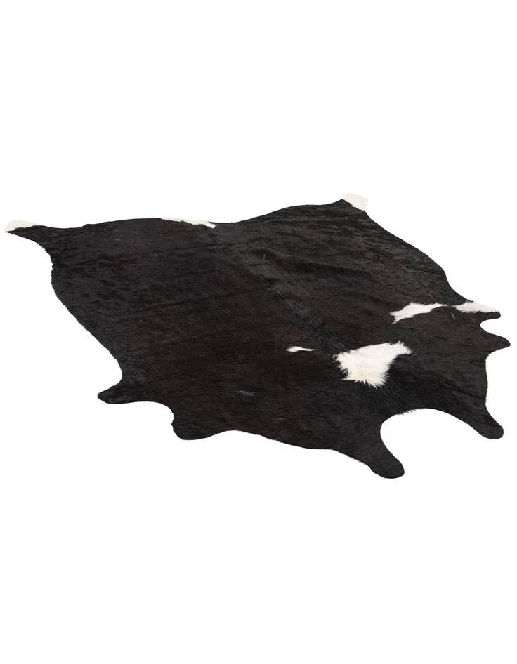 Detail image of 4' 10 x 4' 10 Cowhide Leather Square Rug