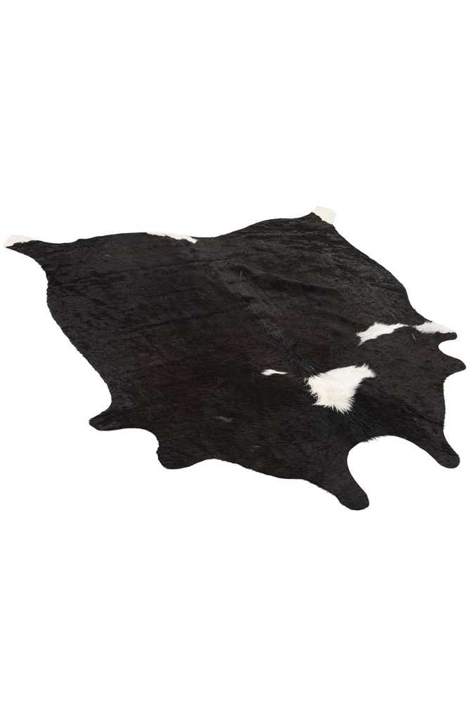 4' 10 x 4' 10 Cowhide Leather Square Rug