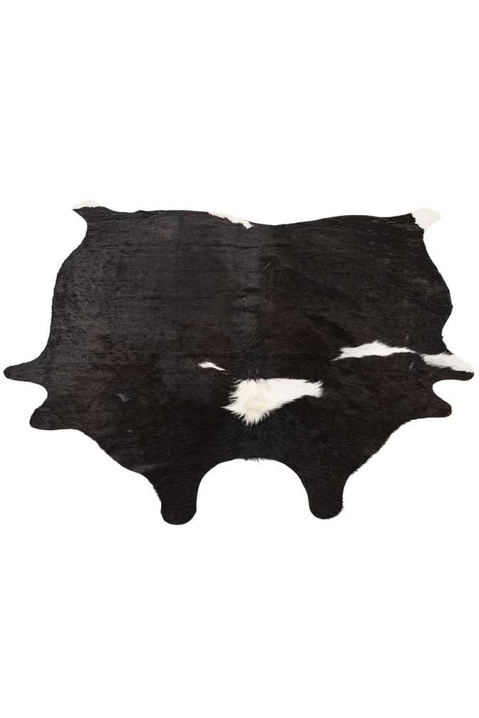 4' 10 x 4' 10 Cowhide Leather Square Rug