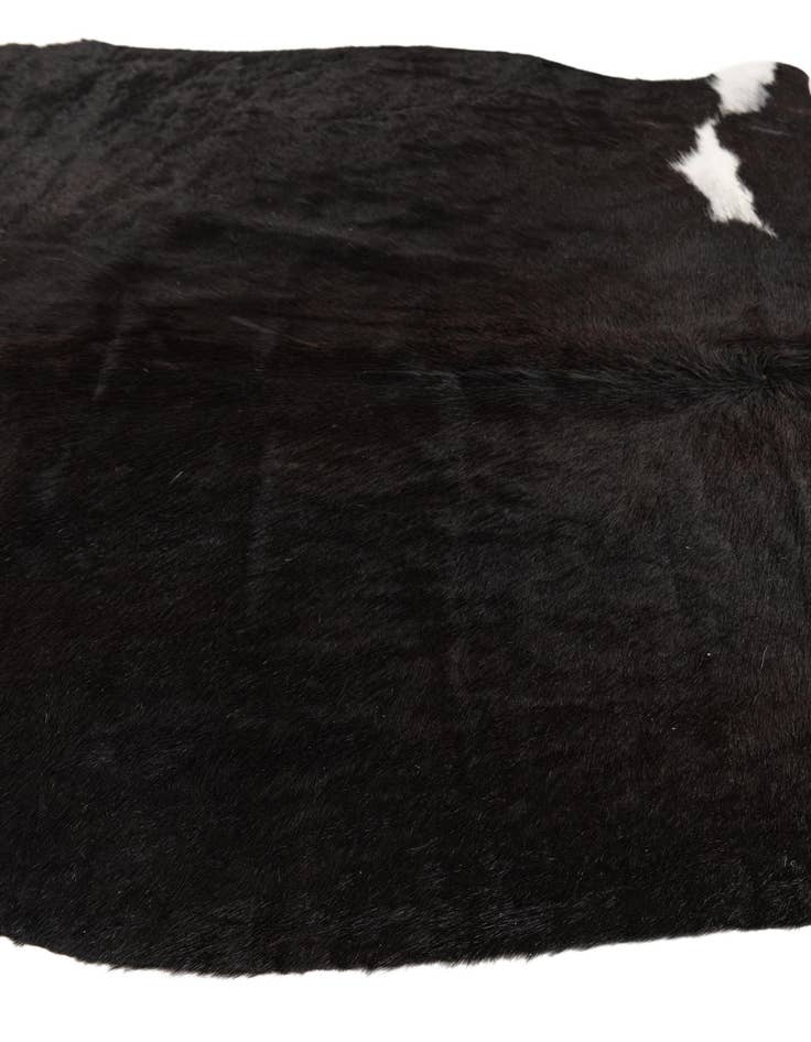 Detail image of 4' 10 x 4' 10 Cowhide Leather Square Rug