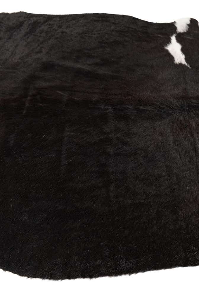 4' 10 x 4' 10 Cowhide Leather Square Rug