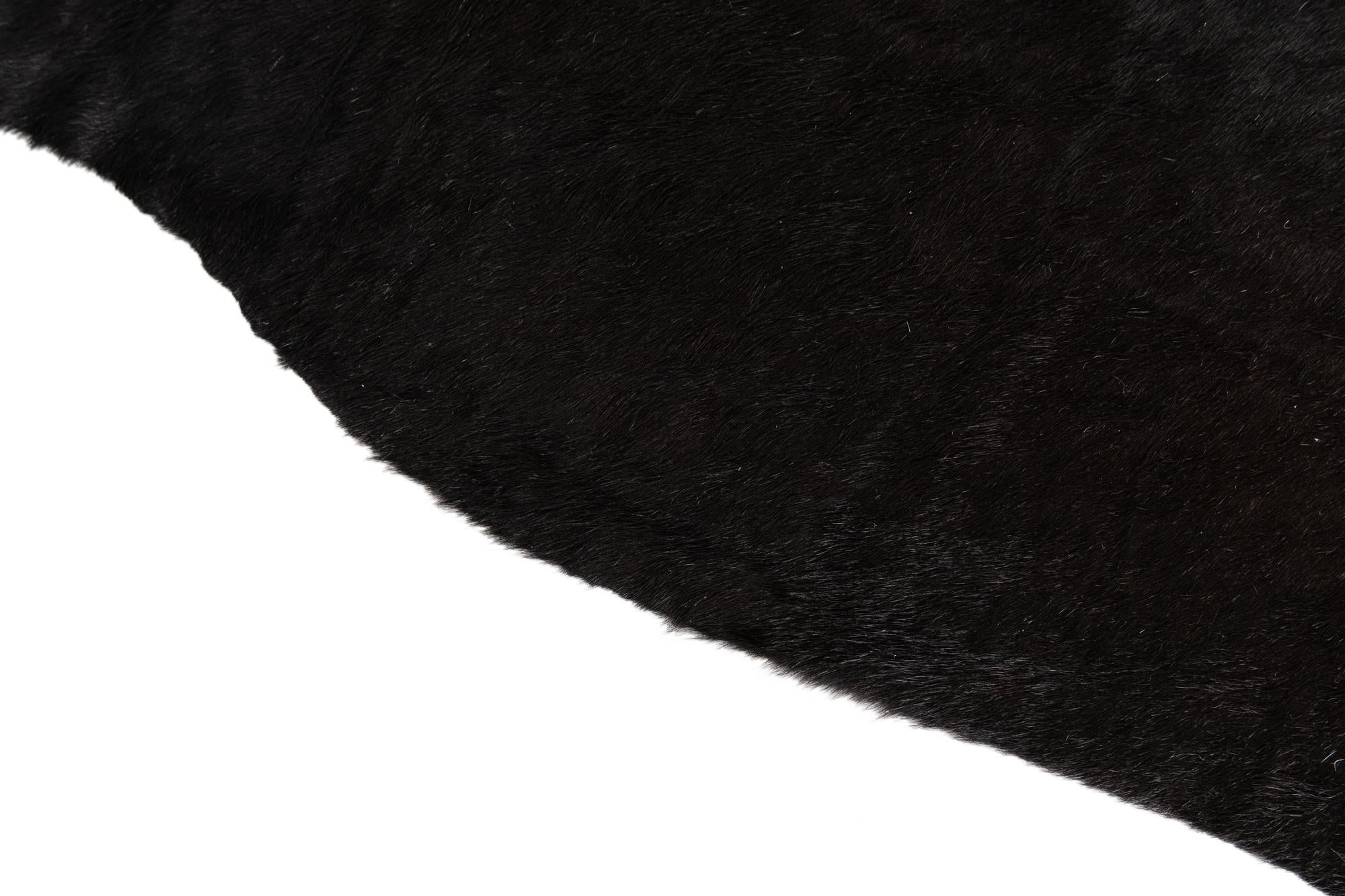 4' 10 x 4' 10 Cowhide Leather Square Rug