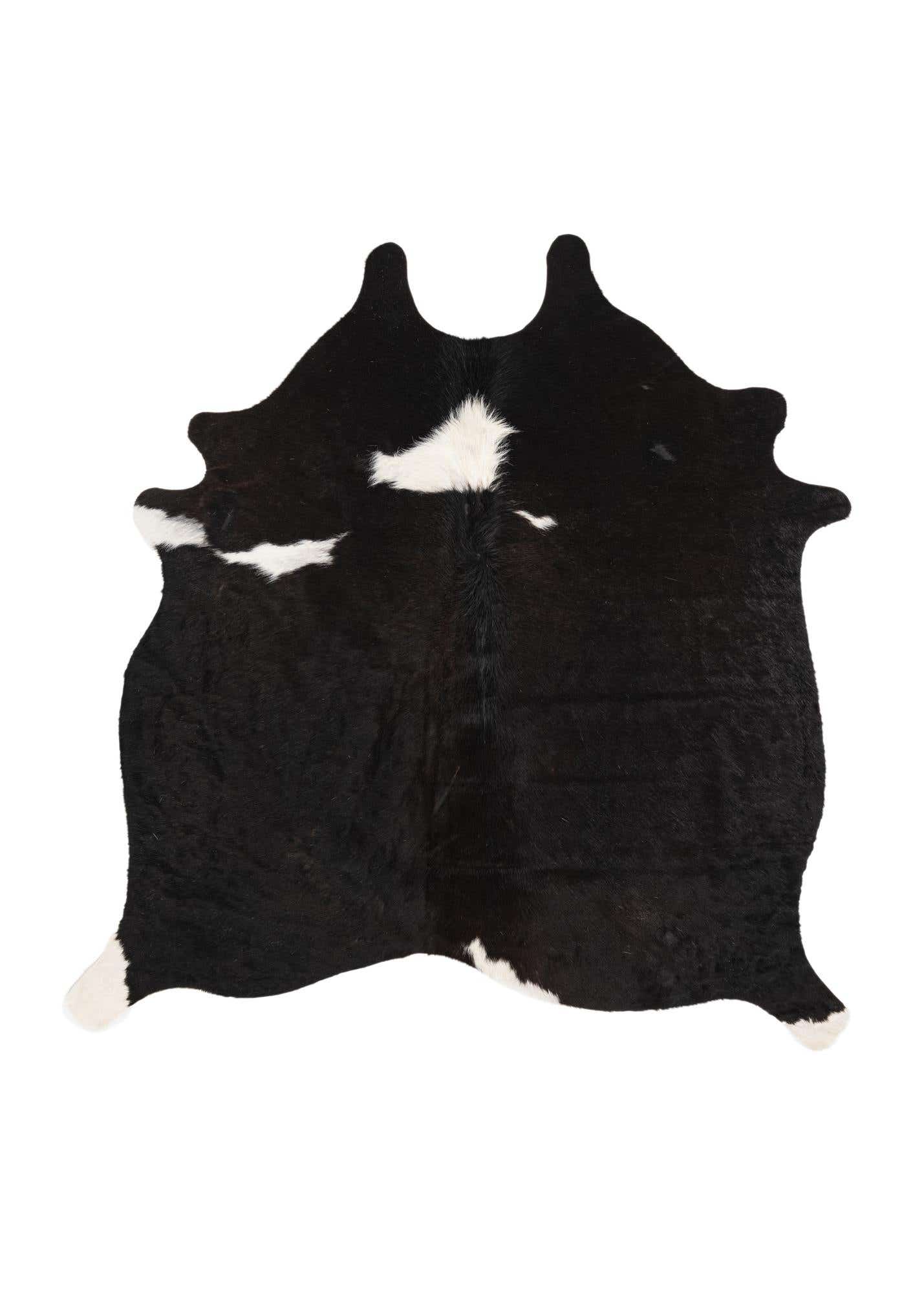 4' 10 x 4' 10 Cowhide Leather Square Rug