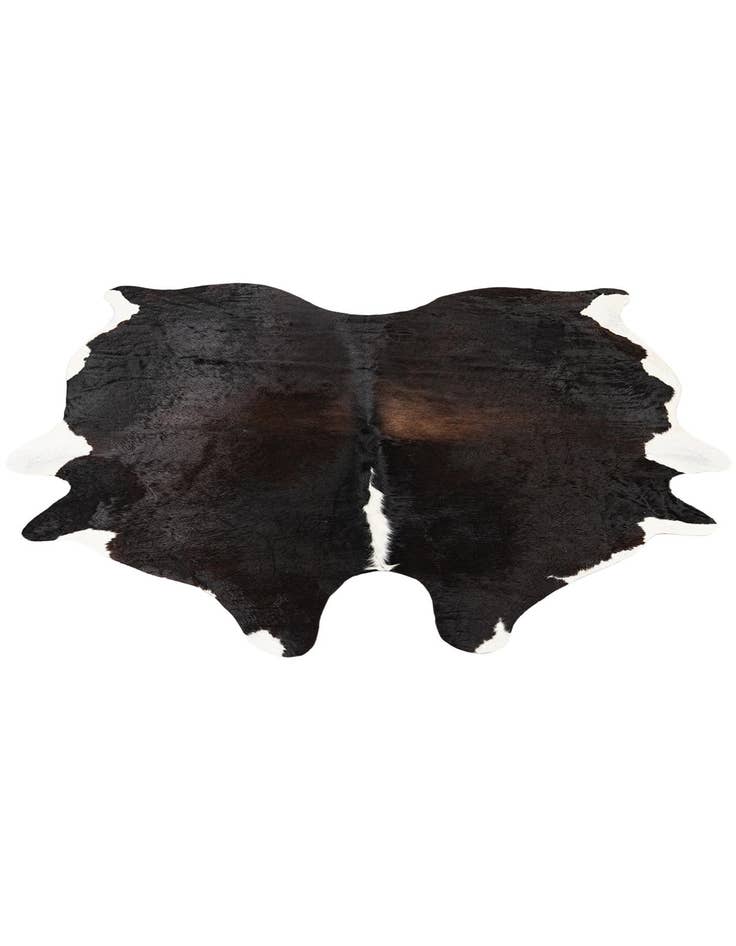 Detail image of 6' x 6' 2 Cowhide Leather Square Rug