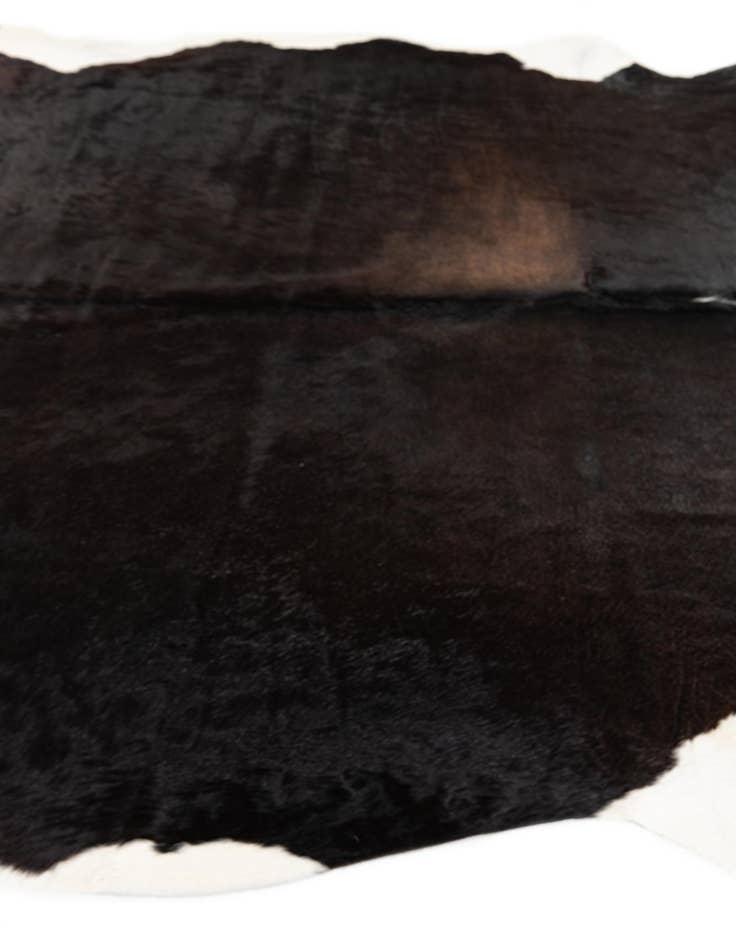 Detail image of 6' x 6' 2 Cowhide Leather Square Rug