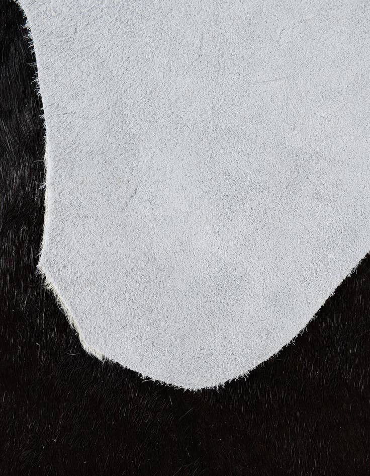 Detail image of 6' x 6' 2 Cowhide Leather Square Rug