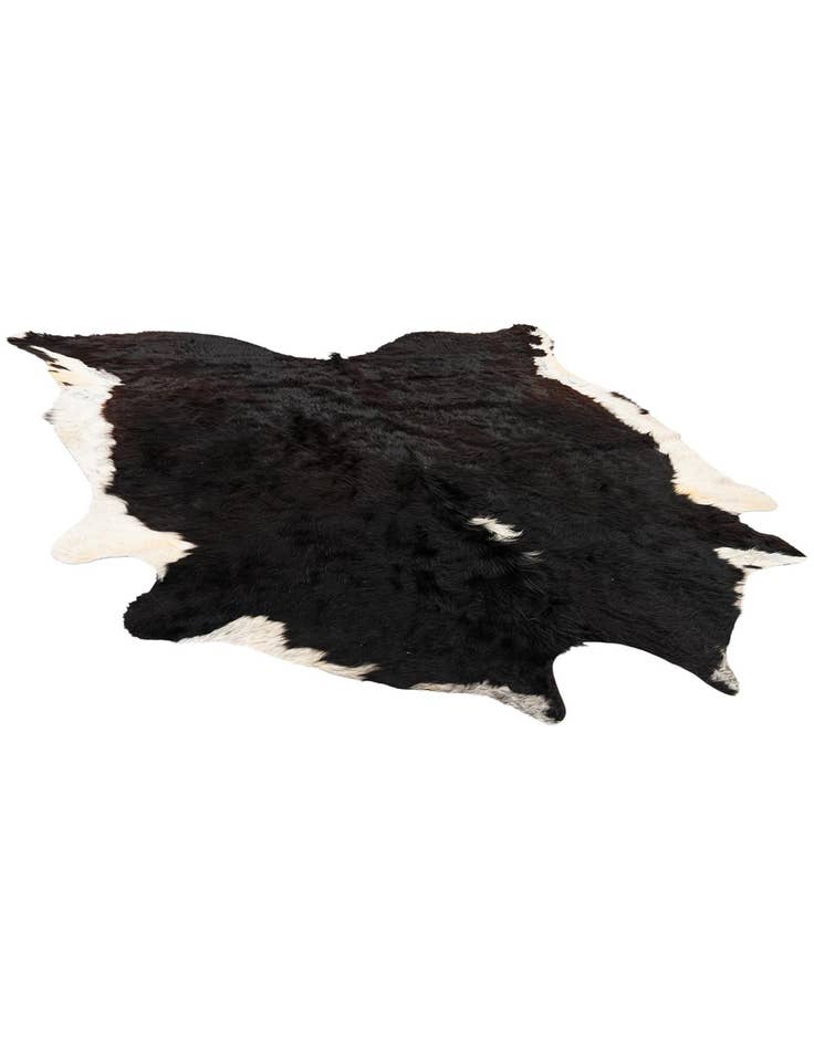 Detail image of 6' 10 x 7' Cowhide Leather Square Rug