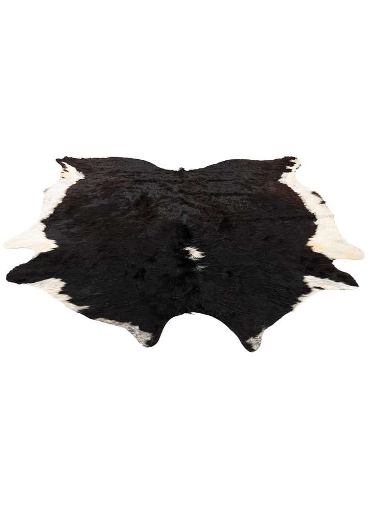6' 10 x 7' Cowhide Leather Square Rug
