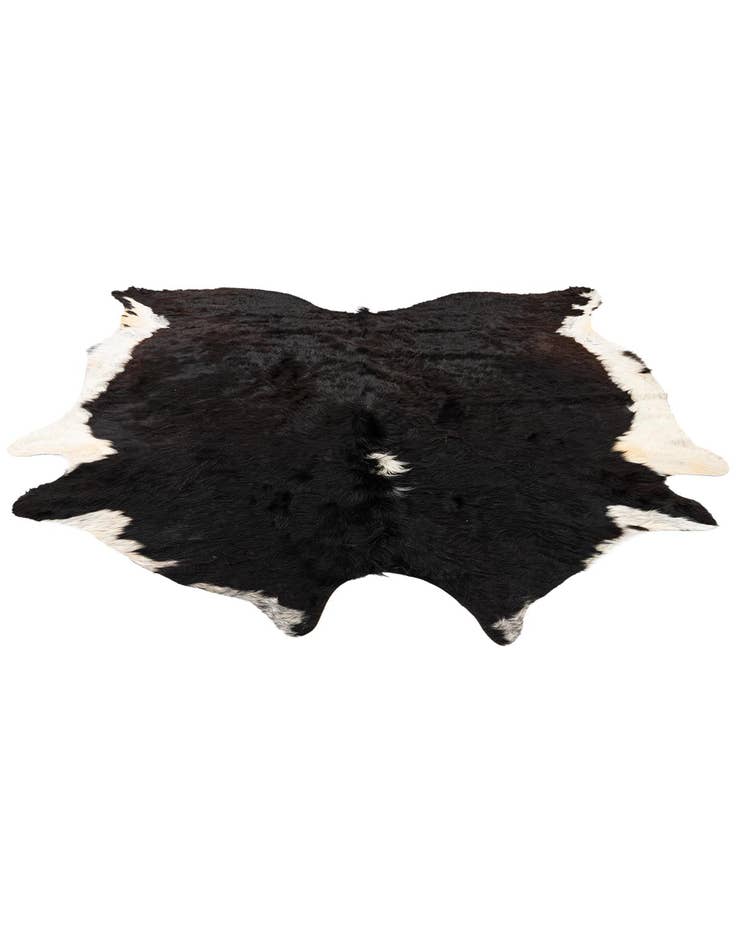 Detail image of 6' 10 x 7' Cowhide Leather Square Rug