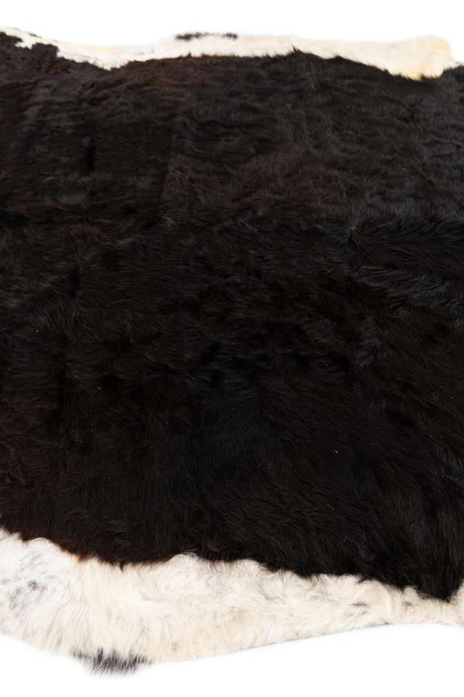 6' 10 x 7' Cowhide Leather Square Rug