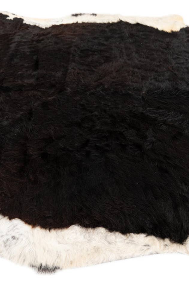 Detail image of 6' 10 x 7' Cowhide Leather Square Rug