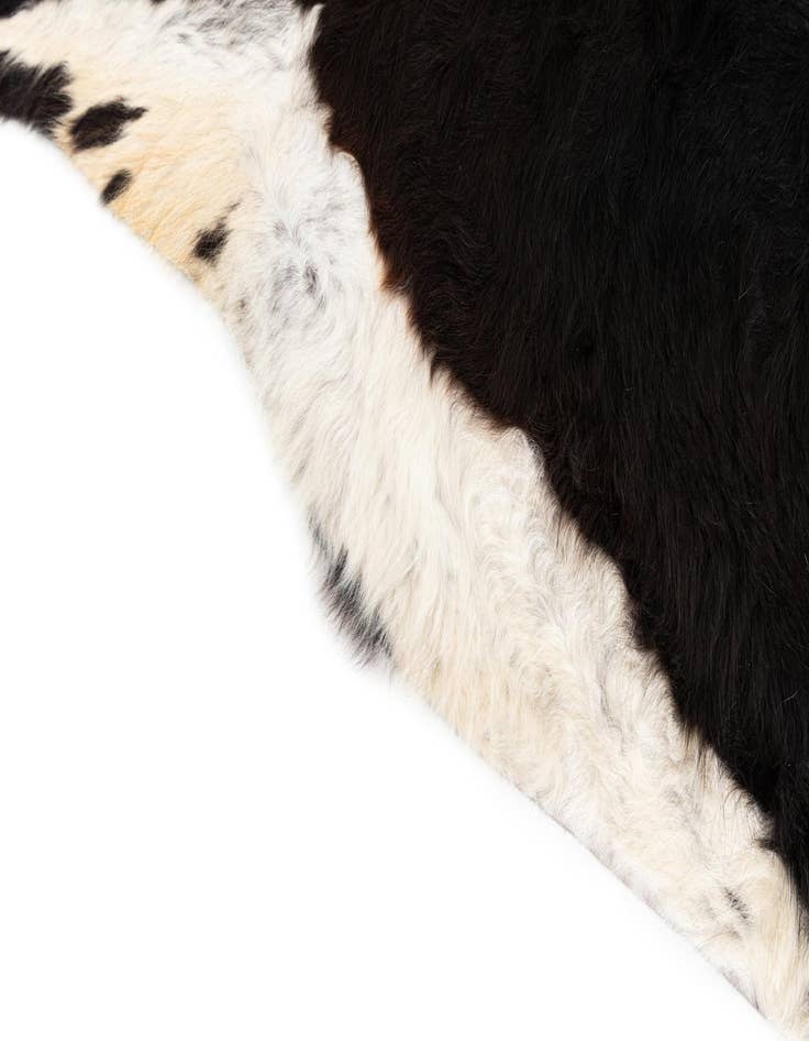 Detail image of 6' 10 x 7' Cowhide Leather Square Rug