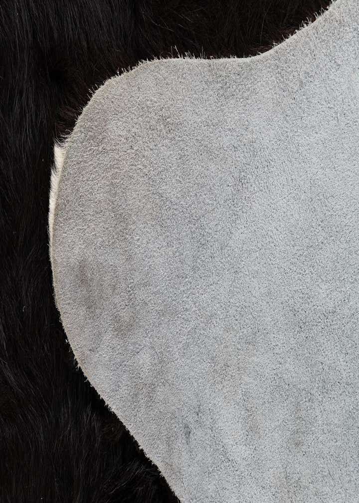 6' 10 x 7' Cowhide Leather Square Rug